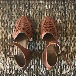 Mexican Block Heel Sandals (Boho- Hippie Vintage)